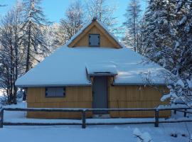 Koča Predilnica Velika Planina、Kamniška Bistricaのロッジ