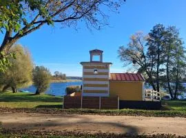 Mazurska Latarnia z prywatną plażą i stawem