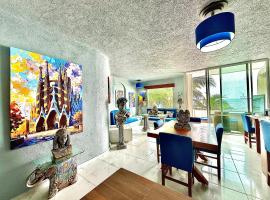 Manzanillo में, होटल Espectacular Apto remodelado, de lujo y a pie de Playa con vista al mar