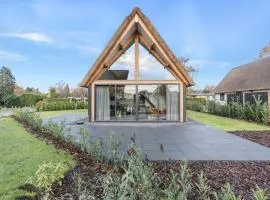 Modern bungalow in farm with pond view