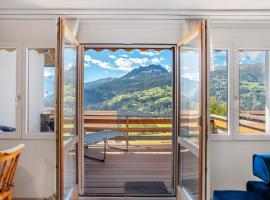 Panoramic View with Balcony, Fireplace and Parking, hotel v destinaci Tiefencastel