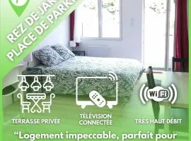 Le petit Château Avesnois - Studio avec terrasse vue sur le jardin