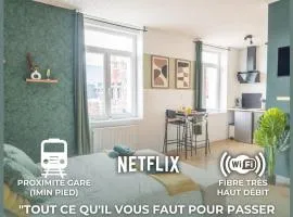 Le Prestigieux - PROXIMITÉ IMMÉDIATE GARE VALENCIENNES I TRAMWAY I NETFLIX I IDÉAL ÉTUDIANT, SALARIÉ - ÉLÉGANT & CONFORT