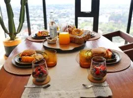 Volcano View Loft, Puebla Skyline