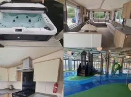 Hot tub retreat, at Tattersall Lakes caravan