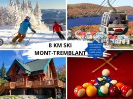 TREMBLANT Accès LAC et rivière SPA BILLARD FOYER Jaccuzi fireplace pool table lake and river access