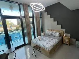 Studio in Business Bay with Huge Balcony & Pool View near to Metro