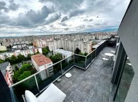 Skyline Penthouse 22 sq m Terrace Parking Central Cluj