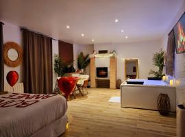 Suite de charme jacuzzi et jardin privé 20 min de Paris et Stade de France、サン・プリのホテル
