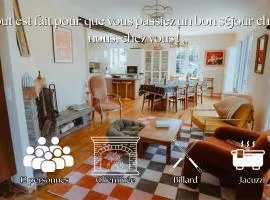 VillaNonna, jacuzzi, billards, pétanque, ping-pong, 12 couchages, terrasse plein soleil - Larès