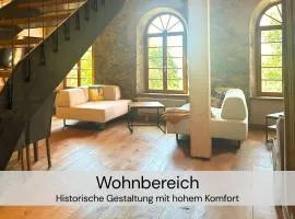 HexenburgbeiDresden 4 Raum Architektengaleriewohnung mit Whirlwanne, Kamin, Balkon-Nähe Sächsische Schweiz Dresden