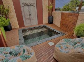 Bungalow accueillant à La Rivière / 28 m² / Piscine privée, bungalow em Les Cocos