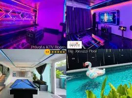 Dato Villa Luxury Homestay 12min to Jonker Street 26pax Private Pool Playground KTV BBQ