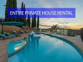 Entire Private 4BR 2Bth, Pool, View, 4 Parking, King Bed, Big Yard