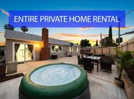 Entire Luxury 3-Bedroom House with Hot Tub, Garage, King Bed, Available Now
