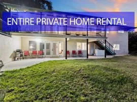 Entire Private 4-BR Home, Lux King Bed, Big Yard, Prime Area, Ranch Style, Available Now