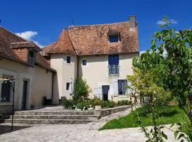 Le Clos Julo - Studio cosy à la campagne avec piscine, biệt thự đồng quê ở Villiers-sur-Loir