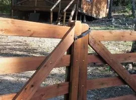 cabaña en el bosque