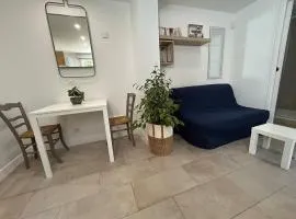 Two rooms with 30 m2 garden in villa