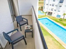 Sea & Pool View Resort Apartment, Asilah Marina Golf, Family Friendly