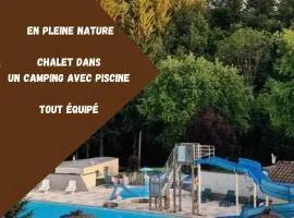 Chalet dans camping avec piscine