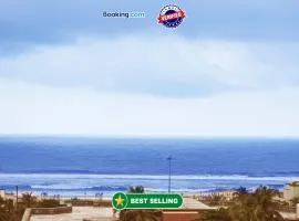 SEA VIEW-TEMPLE VIEW from rooftop- Near Swargadwar Sea Beach - Bengali market -HOTEL KUBER PALACE- PURI - Lift-Parking - Restaurant - Best Hotel In Puri
