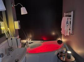 EUROPA22 Apartament z JACUZZI w samym sercu miasta - balkon z widokiem na park i fontanny Zameldowanie od 13 Blisko Areny Lodowej, hotell i Tomaszów Mazowiecki