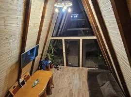 Cabana A Frame de pe Malul Iazului