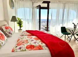 Charmantes Appartement im 25 OG mit Aussicht und 60 Zoll TV