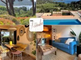 Gigaro Apt 4 pers Vue mer Plage a pieds Piscine Tennis