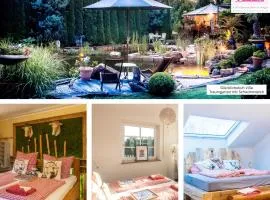 Glückliche Kuh-Villa - Achtsamer Rückzugsort mit Traumgarten, Schwimmteich & Raum zum Sein bis 18 Personen - Allgäu