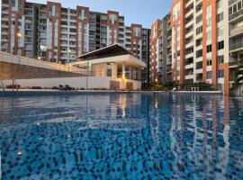 Espectacular apartamento de 3 habitaciones con piscina y parqueadero privado Excelente Relacion Precio Calidad Puntaje，位于吉拉尔多特的酒店