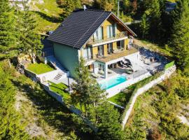 Villa Stella Verde - Wellness Villa with a swimming pool, hot tub and sauna, hotel in Ravna Gora