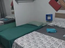 Kit Net 5 azul cama casal