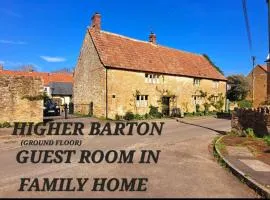 Higher Barton Guest room