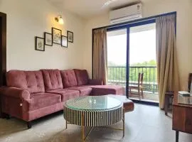 Contemporary 2BHK Family Retreat with Mangrove view, Pool & Amenities - Near Candolim Beach