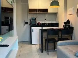 Flat com piscina privativa