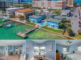 Beach Condo With Heated Pool - Waterfront View, Steps to Sand - Coral Resort B-2, Hotel in Clearwater Beach