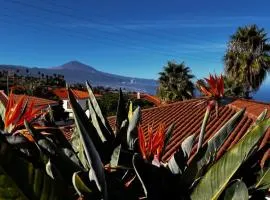 Jacaranda stylish ambiance with volcano and ocean views
