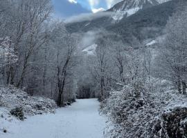 Waterfall House - Art and Design, Ski, Hike, Swim、Mesoccoのホテル