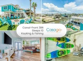 Dream Canal Front Firepit Kayking & Fishing