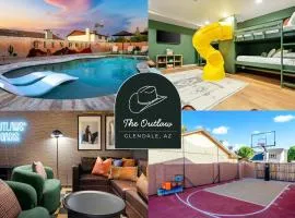 Slide into Fun Pool Games Fire Pit Sport Court