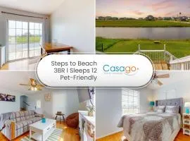 Haven Steps to Beach Community Pond Sleeps12