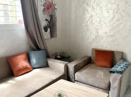 2 bedrooms, living room, security, free parking, central