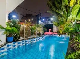 Biệt thự hồ bơi cho du khách bãi sau