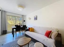 Isola 2000 T2 lumineux avec balcon, vue montagne, proche pistes