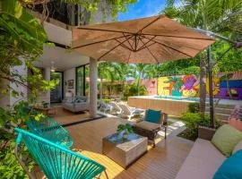 Alberca privada, asador y terraza familiar