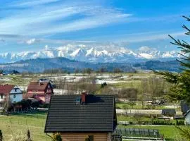 Pocztówka z Mizernej, domki z widokiem na góry, 1 km od Velo Czorsztyn, Jezioro Czorsztyńskie, rowery, cisza, spokój