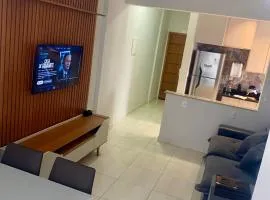 Apê completo com varanda gourmet e vista livre Canto do forte - Praia Grande