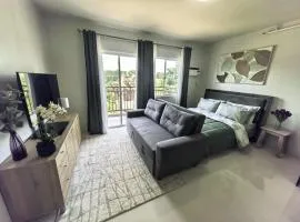 Stylish Condo Studio, Neflix, Pool, Balcony and near Airport